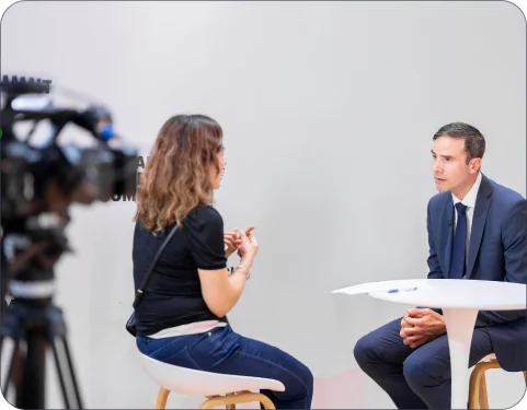 Media interview coverage